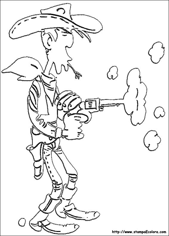 Disegni Lucky Luke